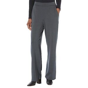 Eileen Fisher Pants Womens Small Gray Stretch Pull On Straight Wide Leg Pants
